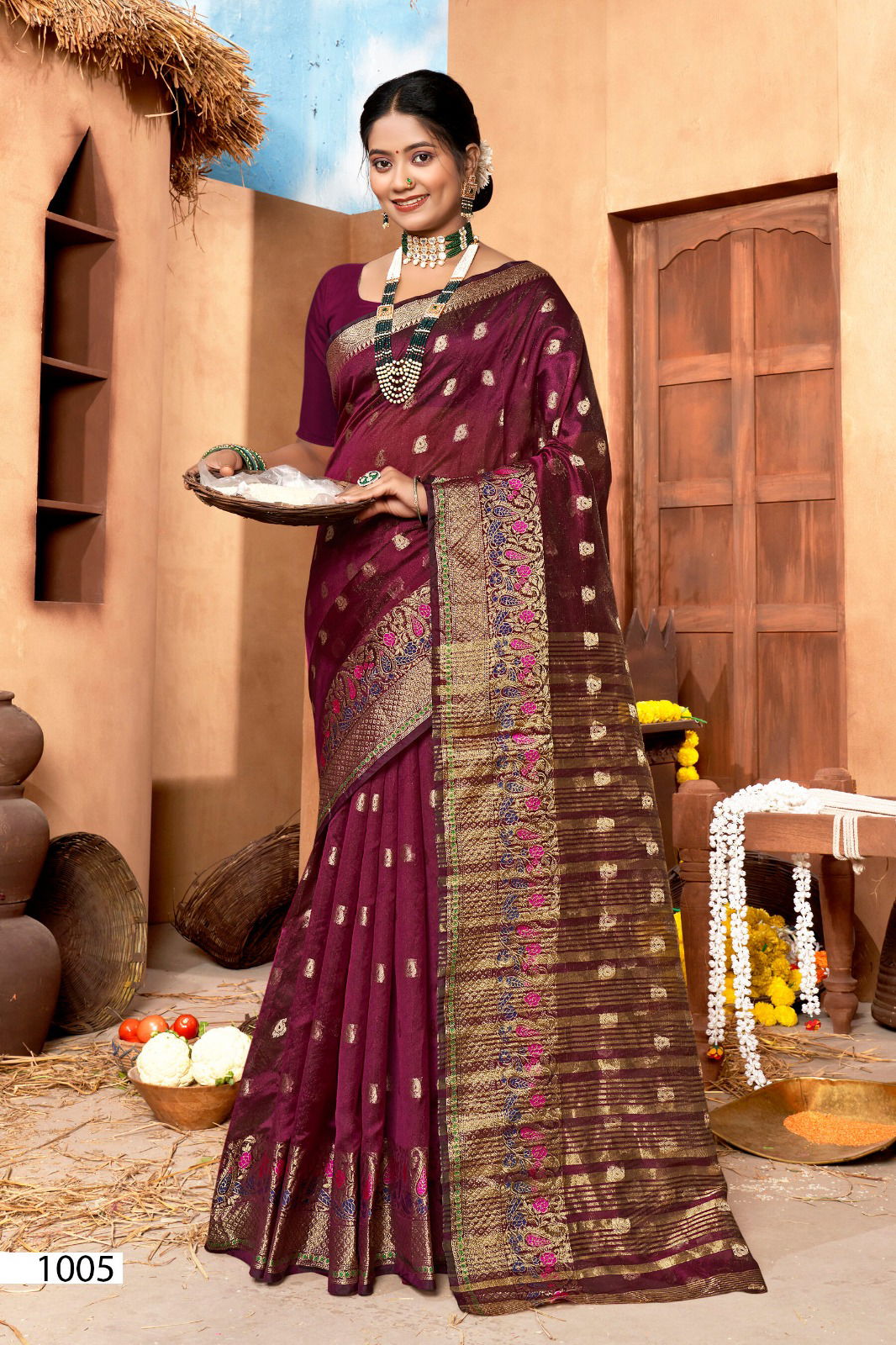 Sakhi Saheli 1 By Saroj 1001 To 1006 Designer Sarees Wholesale Market In Surat With Price
